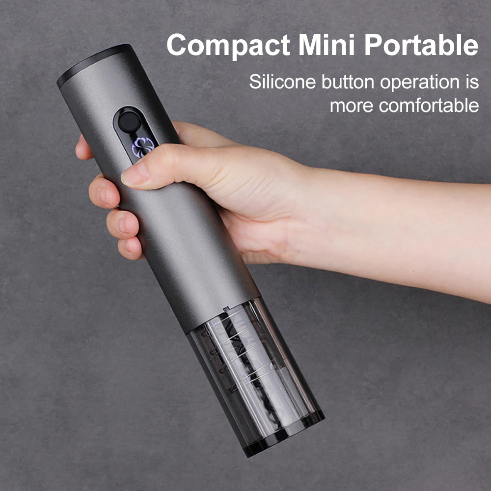 JLEIVA Electric Wine Bottle Opener Automatic Wine Opener Rechargeable Corkscrew with Foil Cutter for Party Bar Wine Gift Kitchen tool