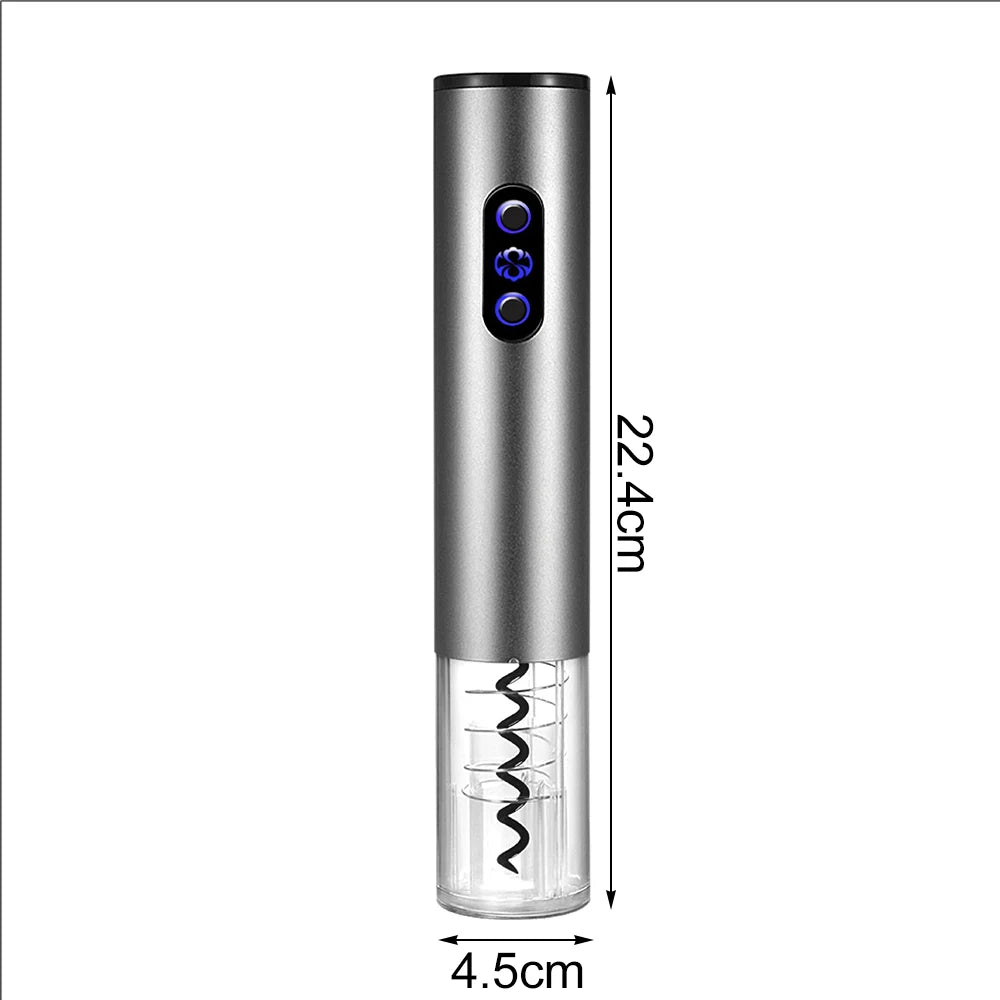 JLEIVA Electric Wine Bottle Opener Automatic Wine Opener Rechargeable Corkscrew with Foil Cutter for Party Bar Wine Gift Kitchen tool