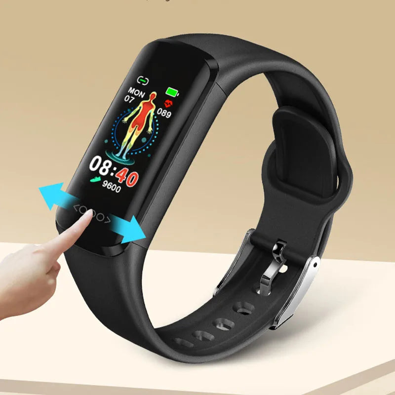 2024 New Men's Blood Sugar Smart Watch with ECG+PPG Heart Rate Blood Pressure Fitness Sports Bracelet Smart Watch for Women with Glucometer.