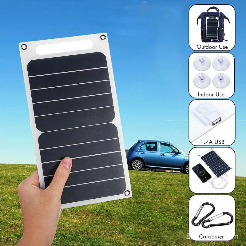 Outdoor Waterproof Solar Panel 30W USB Portable Power Bank for Hiking Camping Mobile Phone Charging Bank 6.8V
