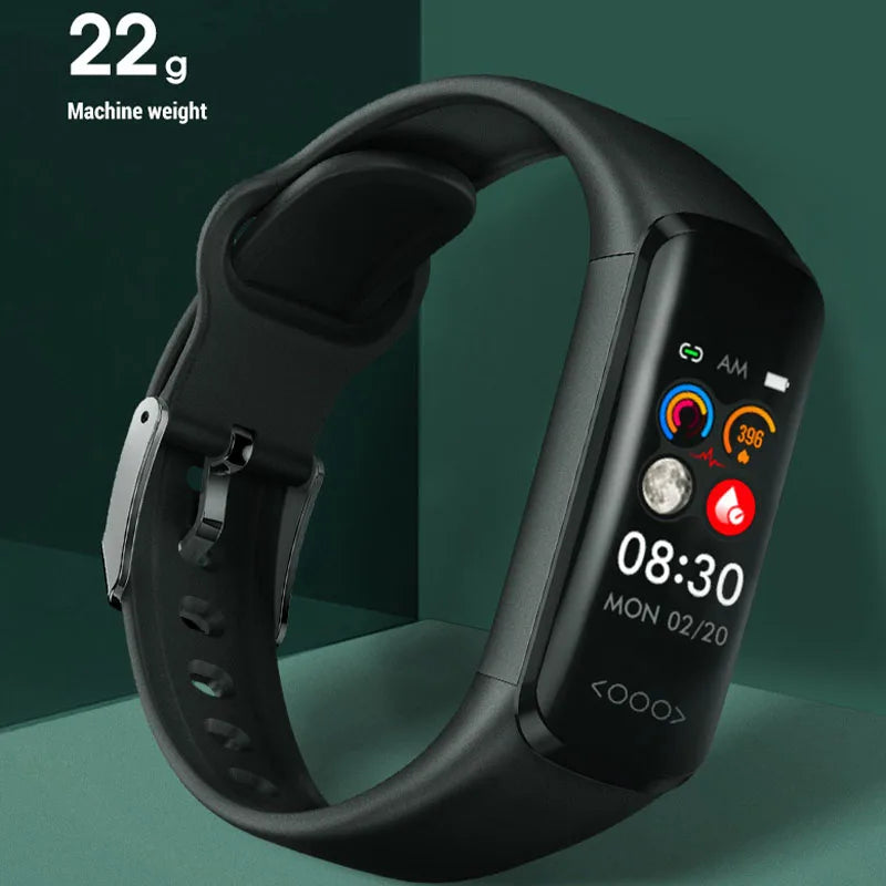 2024 New Men's Blood Sugar Smart Watch with ECG+PPG Heart Rate Blood Pressure Fitness Sports Bracelet Smart Watch for Women with Glucometer.