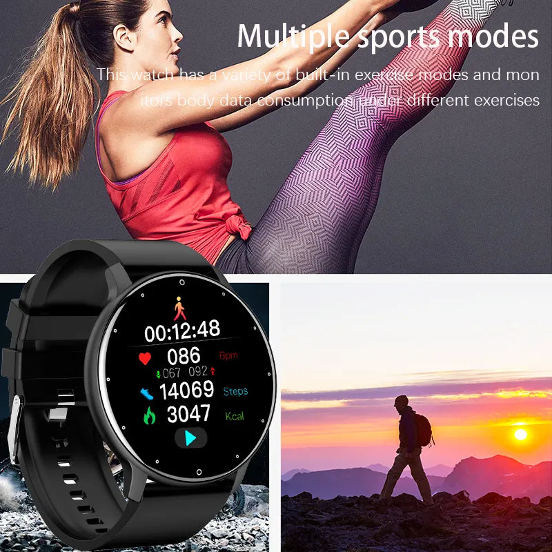 LIGE 2023 New Smart Watch Men. LIGE-reloj inteligente deportivo para hombre, nuevo accesorio de pulsera resistente al agua IP67 con Bluetooth y pantalla táctil, compatible con Android e ios, incluye caja, 2023