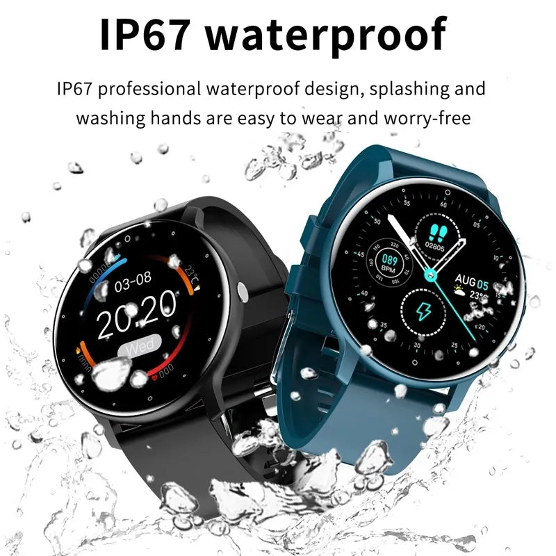 LIGE 2023 New Smart Watch Men. LIGE-reloj inteligente deportivo para hombre, nuevo accesorio de pulsera resistente al agua IP67 con Bluetooth y pantalla táctil, compatible con Android e ios, incluye caja, 2023