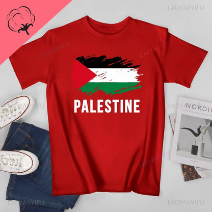 Polera liberación de Palestina, Camiseta de algodon