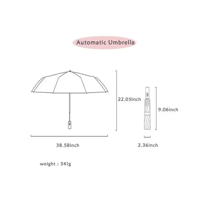 8 Ribs  Travel Rain Sun Umbrellas  Windproof Multi-color Travel Umbrella  Automatic Open And Close