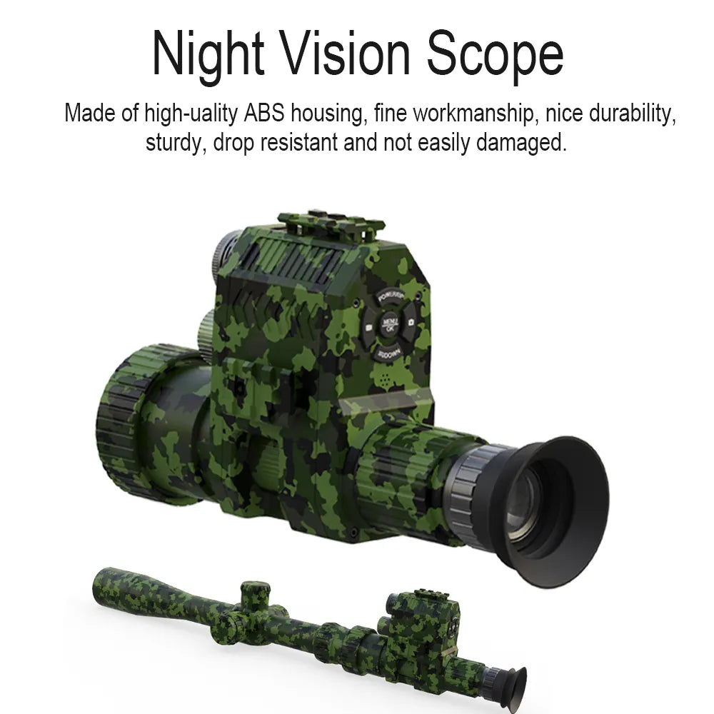 Megaorei Digital Night Vision Monocular Scope 100-200 200-400M Travel Infrared Camcorder Support Multi Language Photo Video Recording Photo Video Recording Multiple Language Megaorei