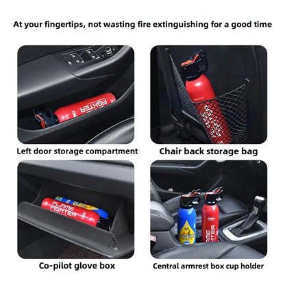 Portable fire extinguisher for small electric vehicles, for home and car use, fire extinguishing equipment, water-based.