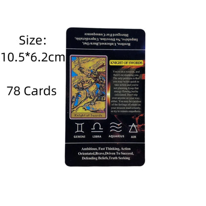 Tarot With Keywords Cards For Beginners And Understanding Meanings On Them A 78 Deck Oracle English Divination Edition Borad