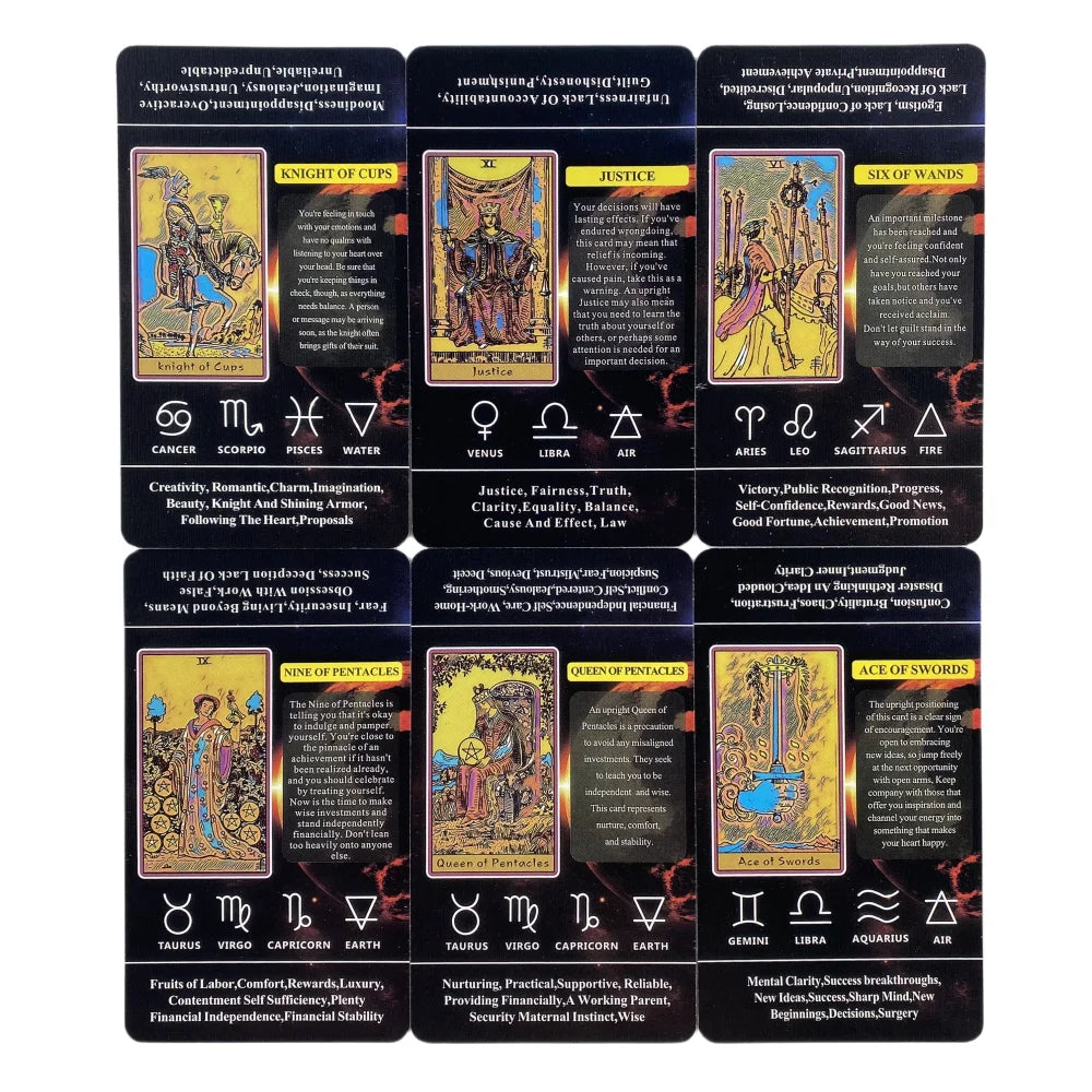 Tarot With Keywords Cards For Beginners And Understanding Meanings On Them A 78 Deck Oracle English Divination Edition Borad