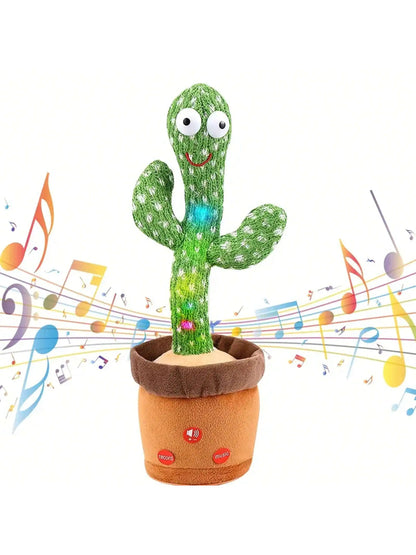 1pc-Dancing Talking Cactus Toys For Baby Boys And Girls, Singing Mimicking Recording Repeating What You Say Sunny Cactus Up Plus